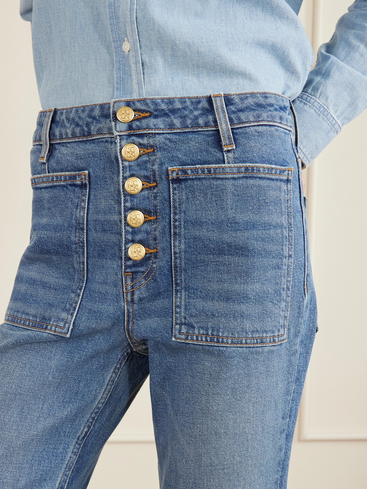 The Lou High-Rise Flared Jeans