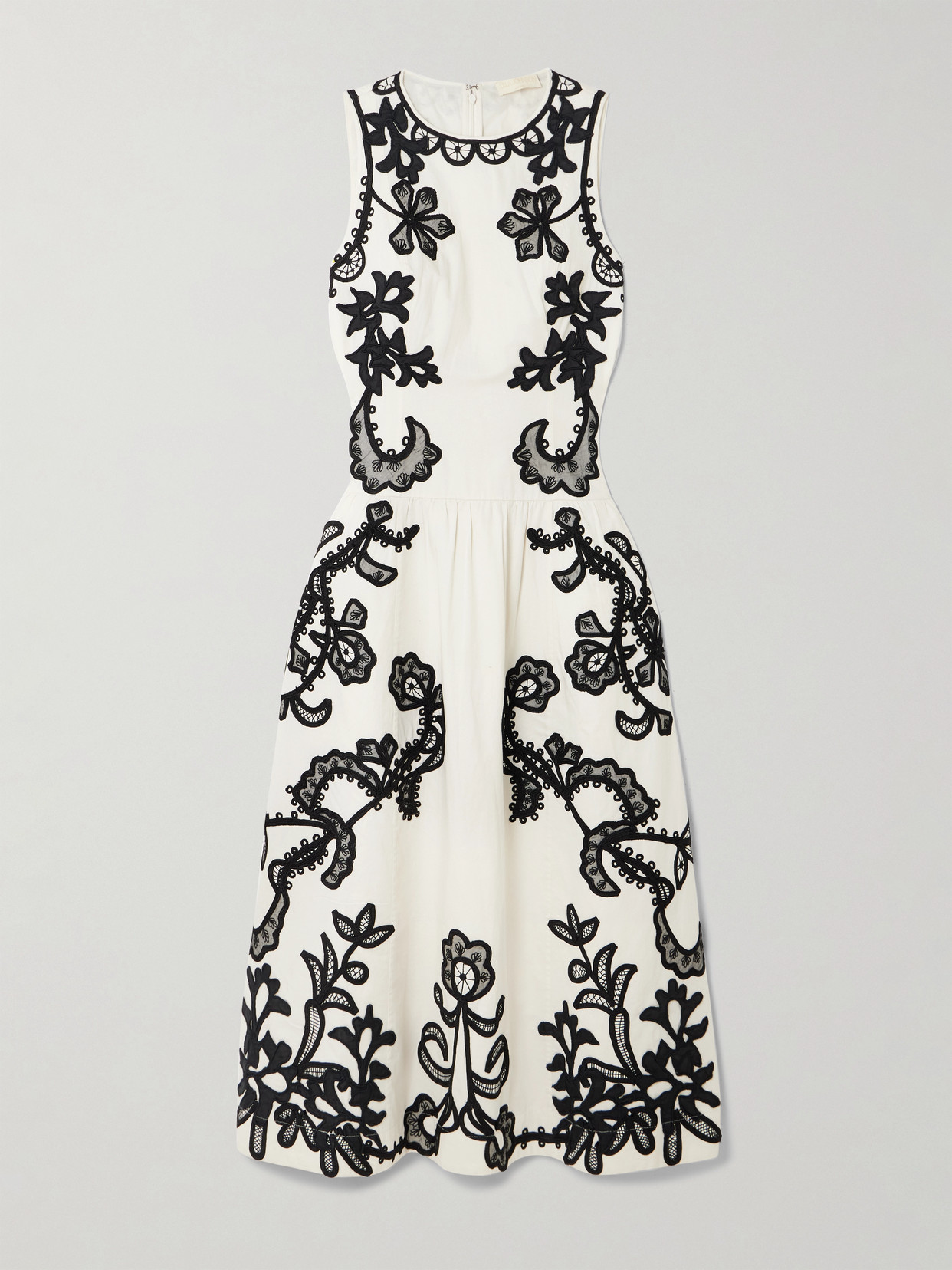 ulla johnson black and white dress Ulla Johnson Lyria Cotton Dress in Midnight