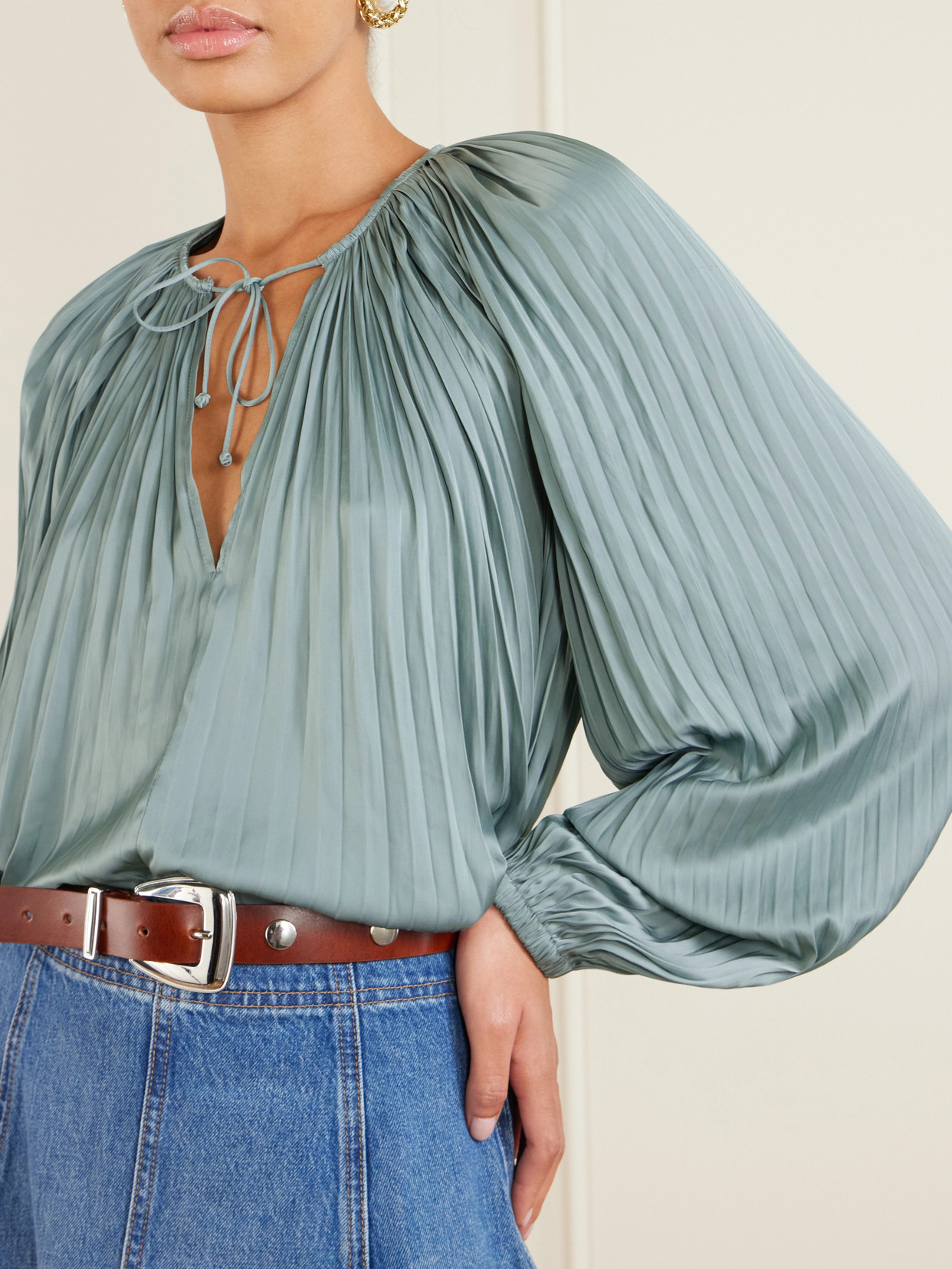 Electra Pleated Blouse