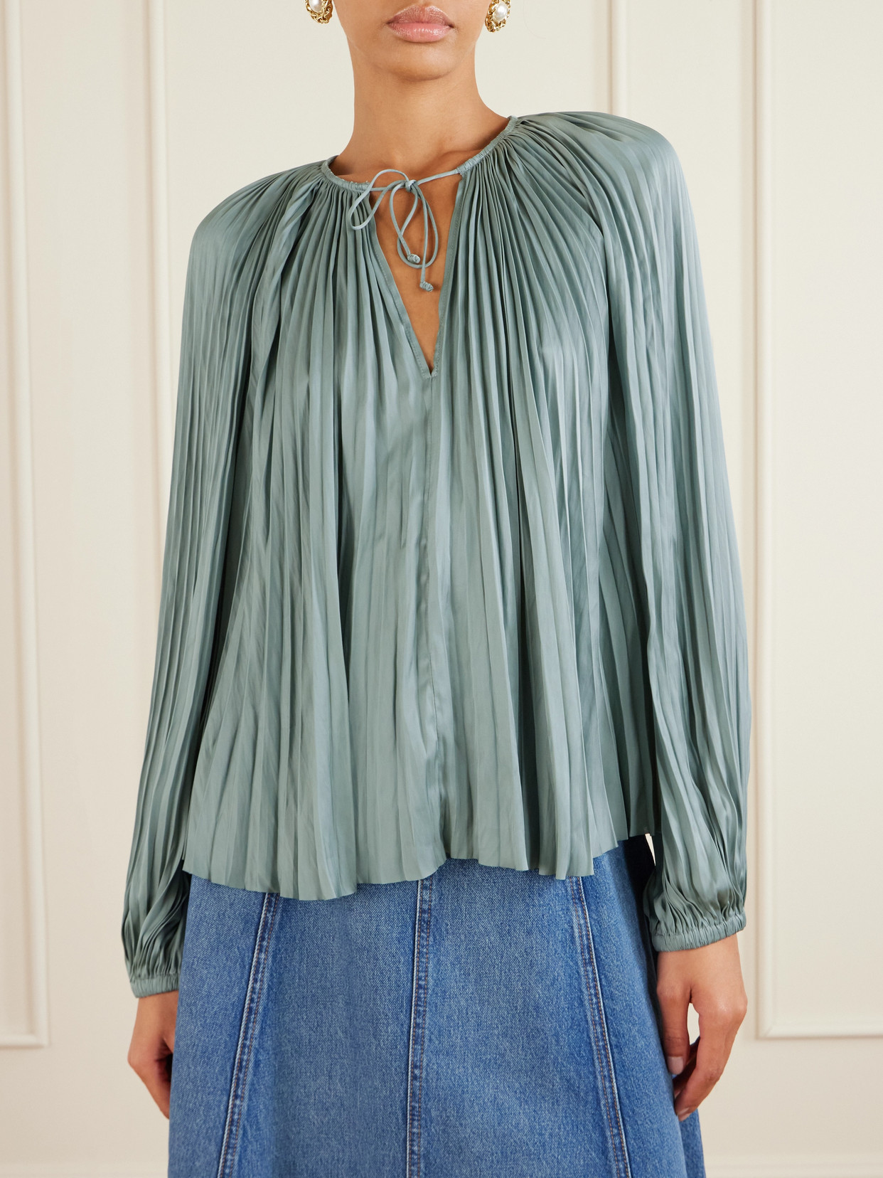 Electra Pleated Blouse
