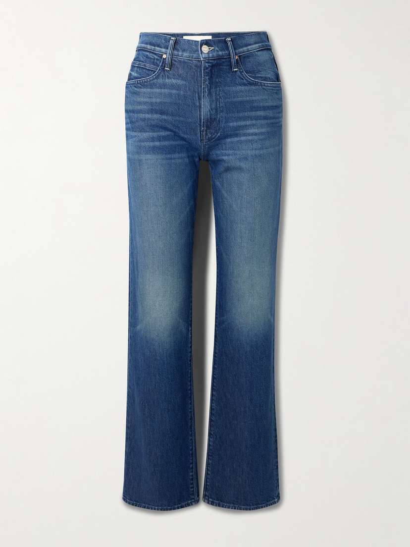 Mother The Kick It High-rise Straight-leg Jeans