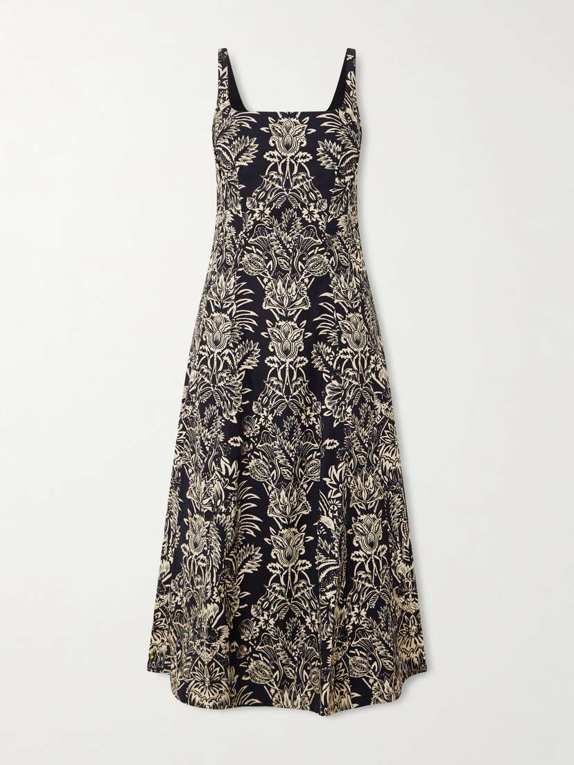 Ulla Johnson Natali Floral-print Cotton Midi Dress