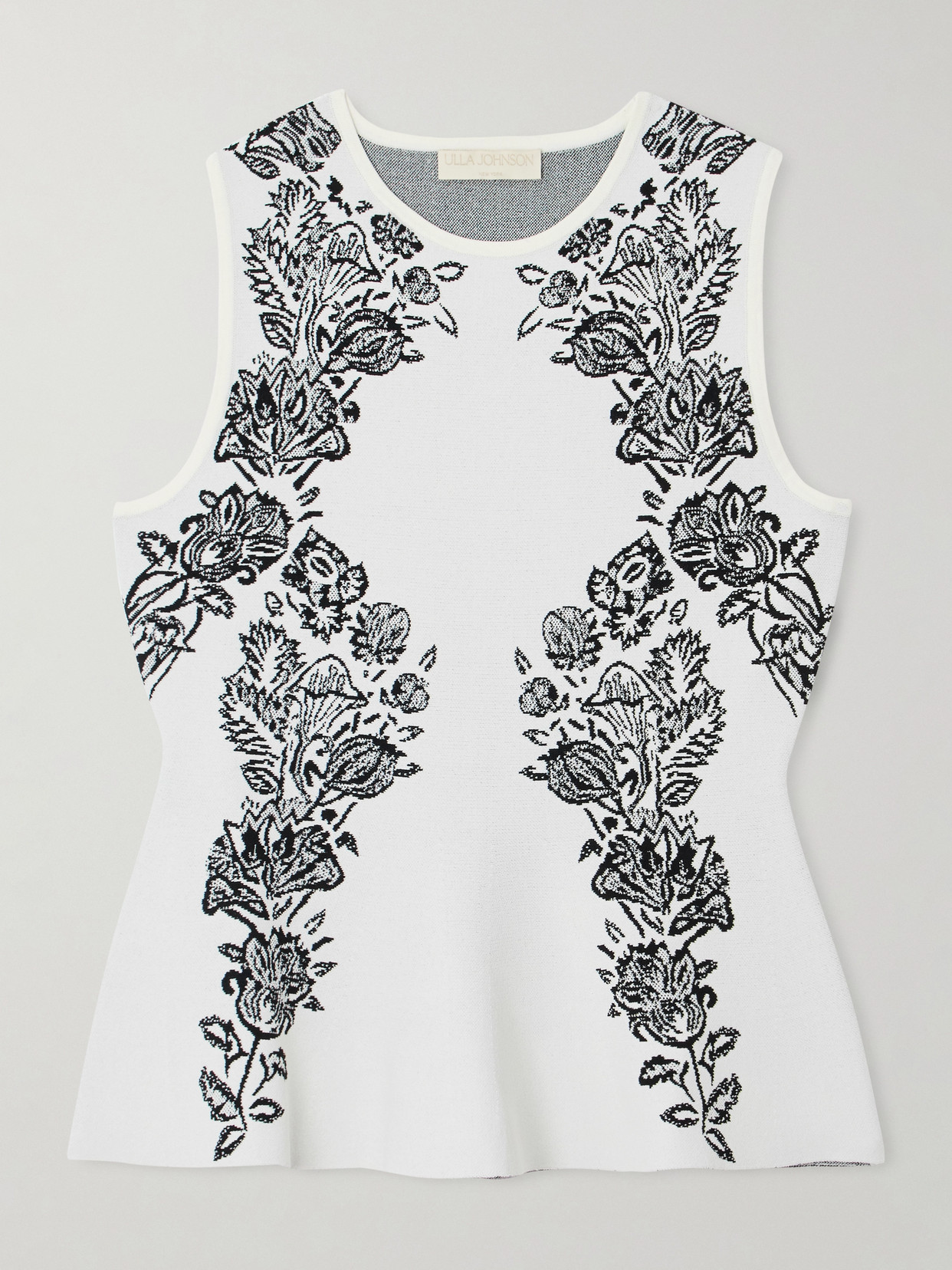 Ulla Johnson Vanna Jacquard-knit Tank In White