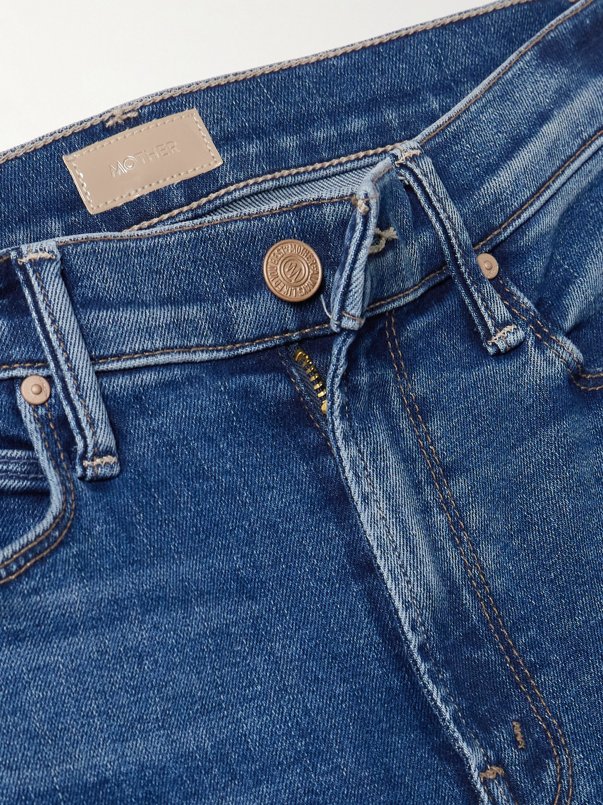 The Doozy Sneak Fray High-Rise Flared Jeans