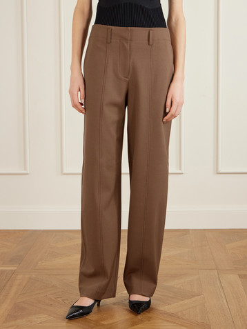 Ulla Johnson Ames pleated twill barrel-leg pants