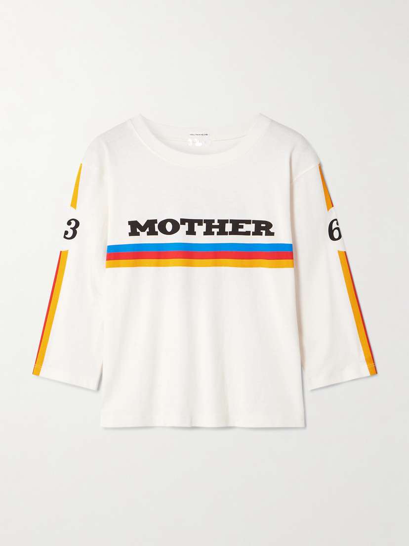 Mother The Better Half Printed Cotton-jersey T-shirt