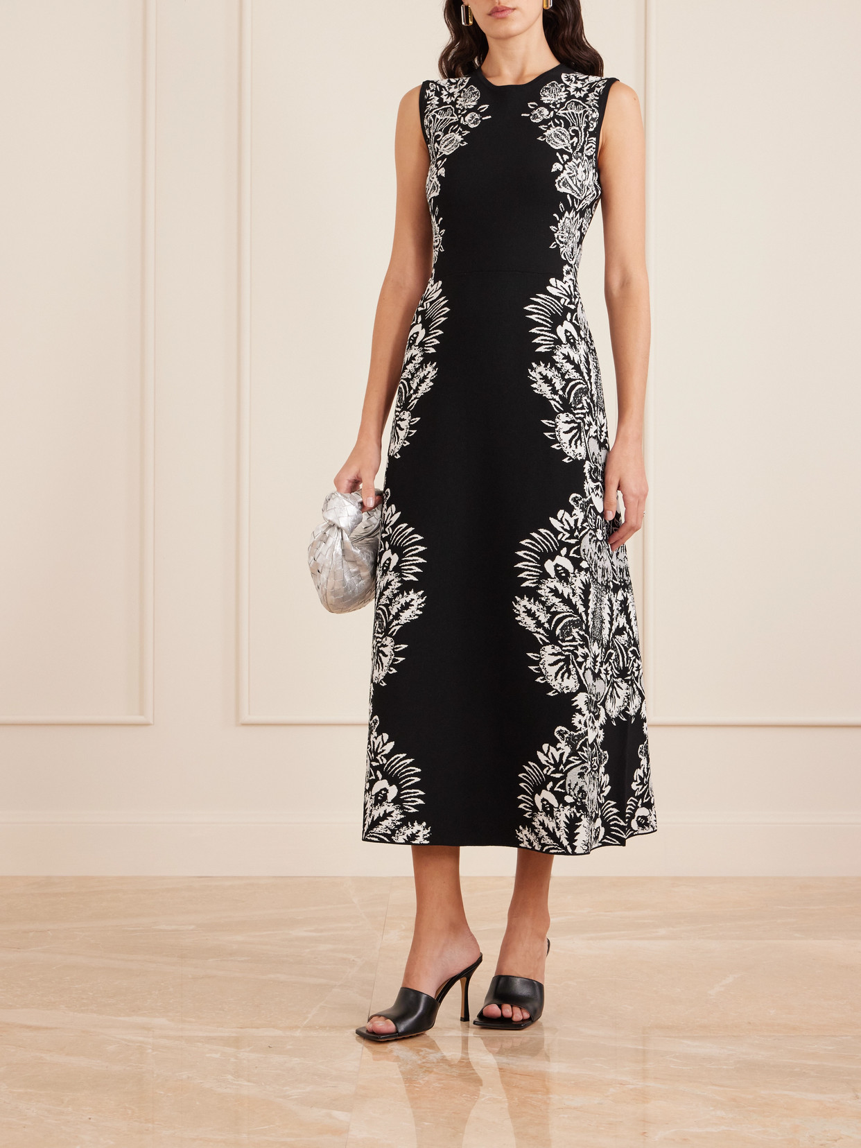 Ulla Johnson Liana Floral-pattern Sleeveless Maxi Dress In Black