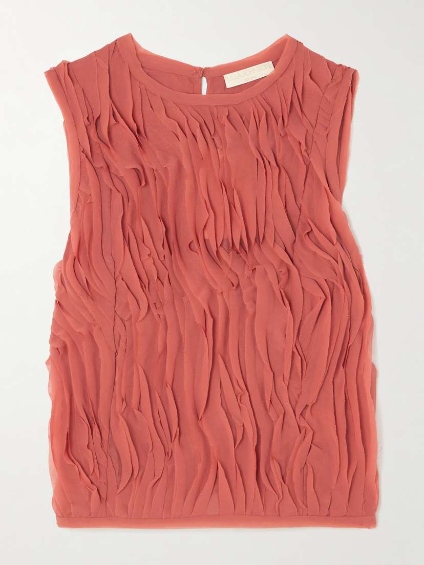 Ulla Johnson Celina Ruffled Chiffon Top