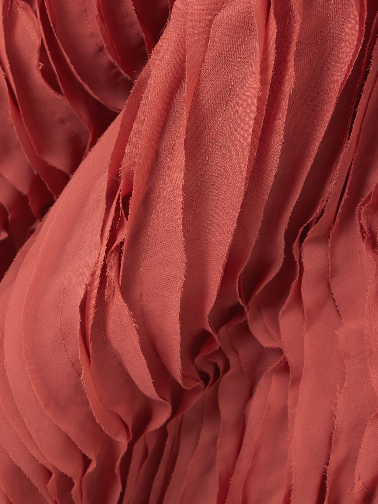 Amiko Ruffled Chiffon Midi