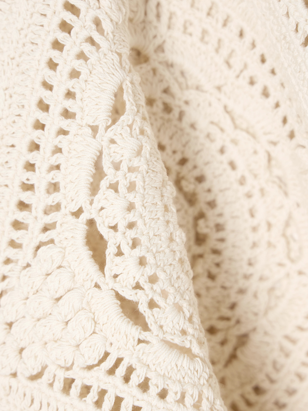 Maddalena Scalloped Crocheted Cotton Blouse