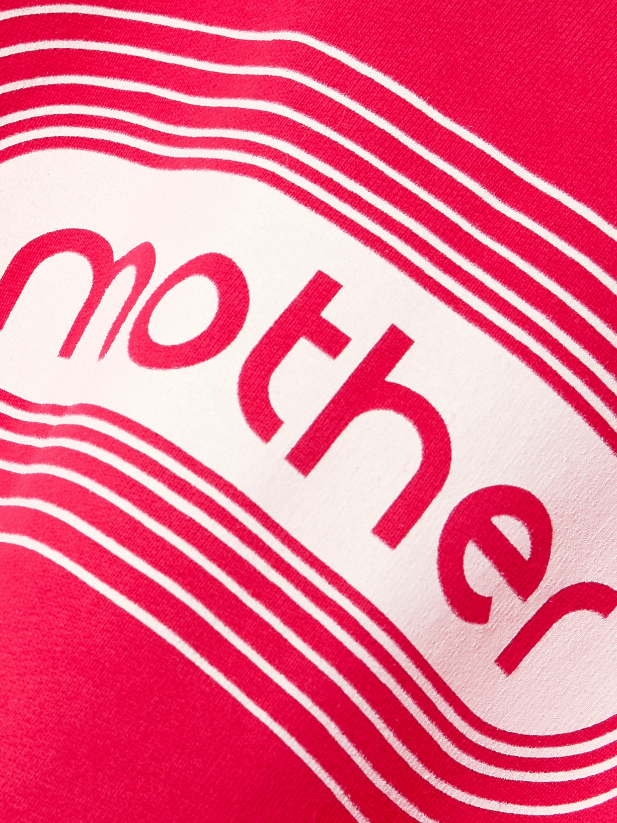 Mother The Concert Printed Cotton-jersey Sweatshirt In Red