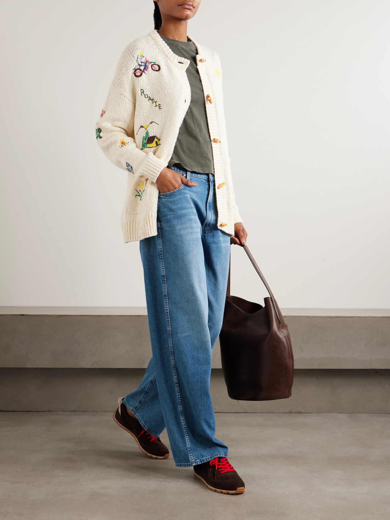 Mother The Delinquent Nerdy Mid-rise Wide-leg Jeans In Blue