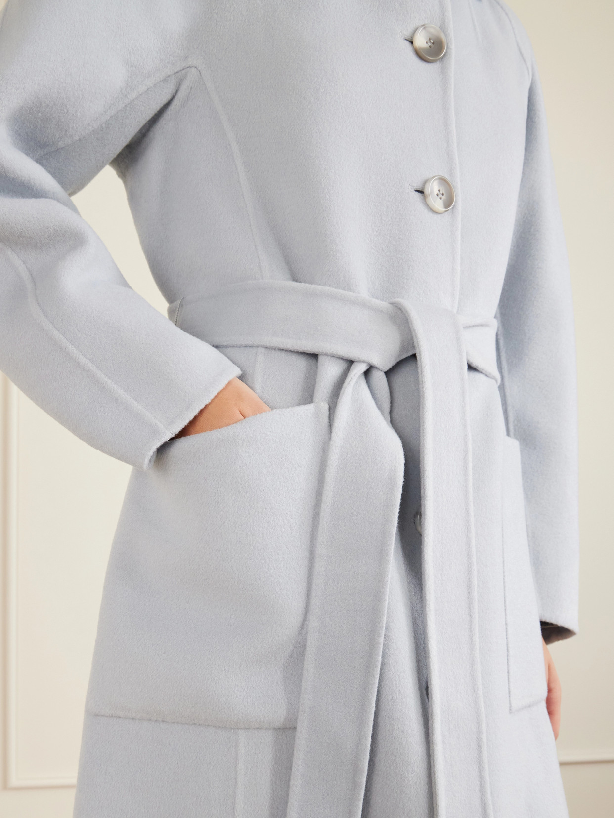 Ulla Johnson Lisbeth Brushed Wool-blend Coat In Blue