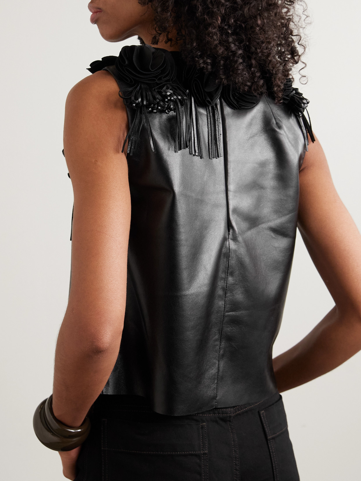 Marlowe Floral-Appliquéd Top