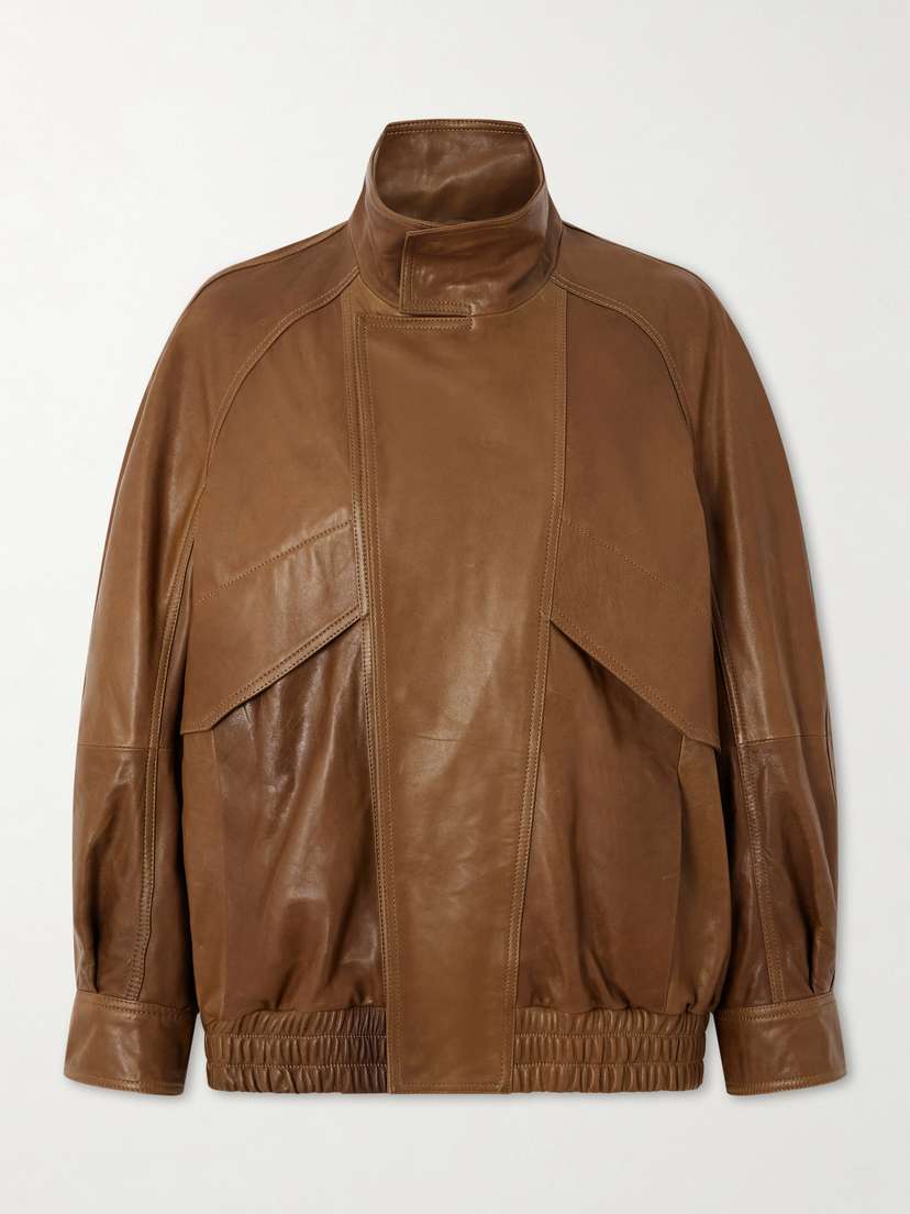 Nour Hammour Ariste Paneled Leather Jacket
