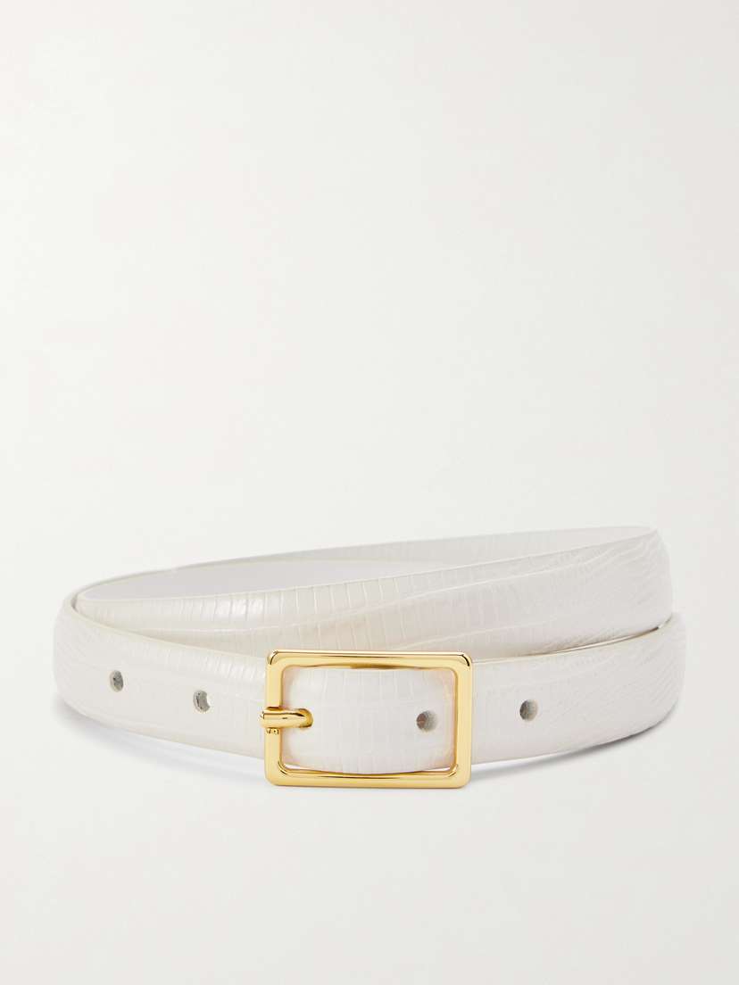 Anderson's Croc-effect Leather Belt