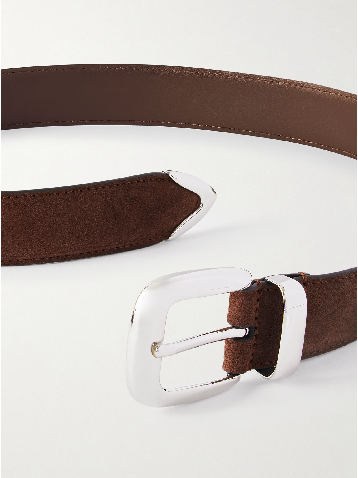 Anderson's Suede Belt In Multi