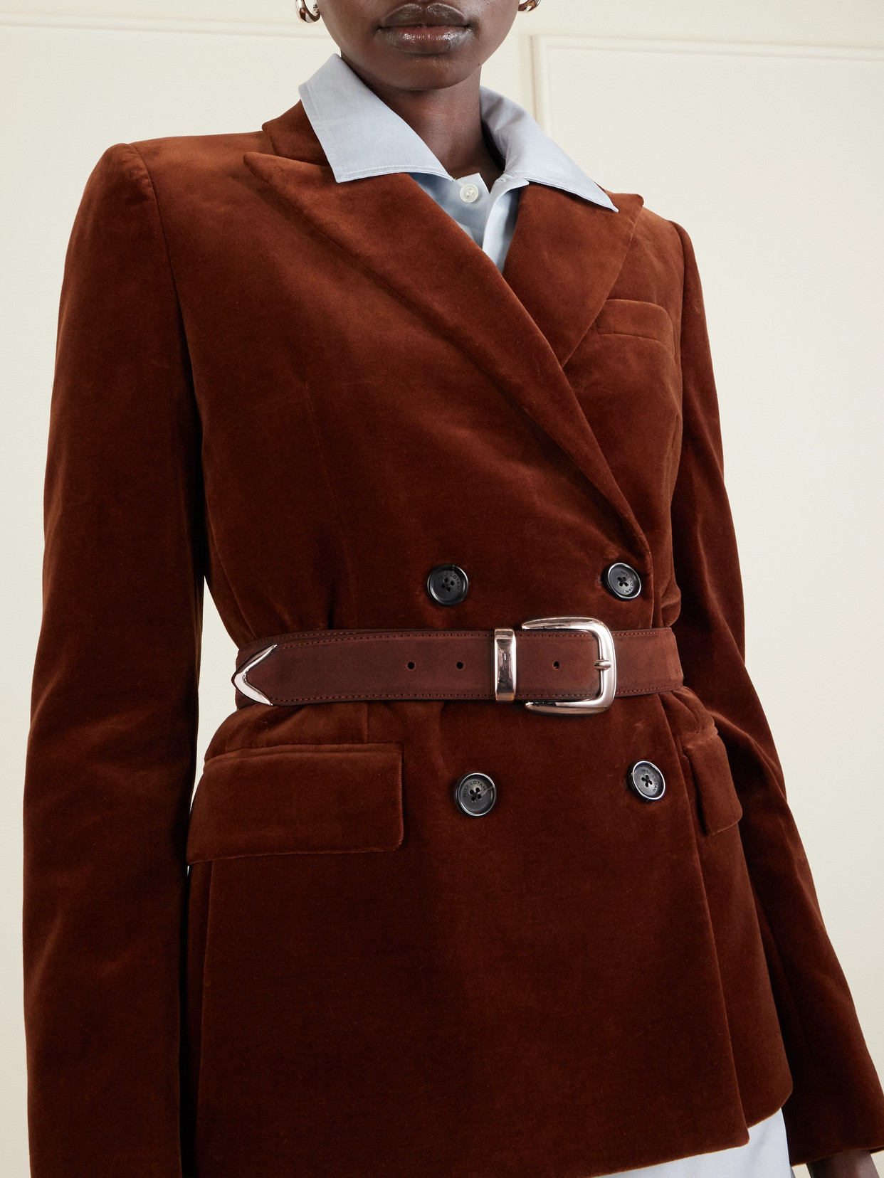 Anderson's Suede Belt In Multi