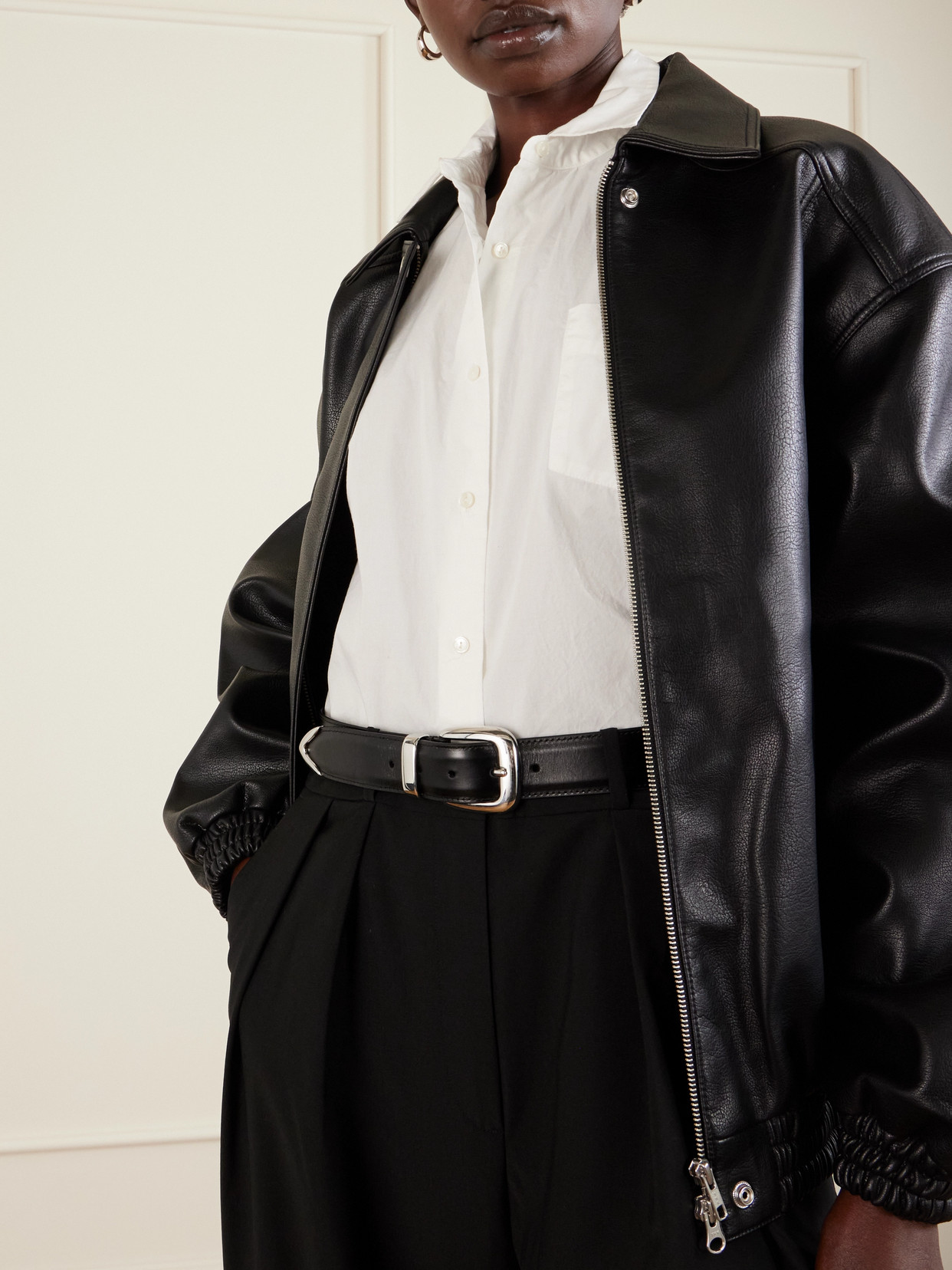 Anderson's Leather Belt In Black