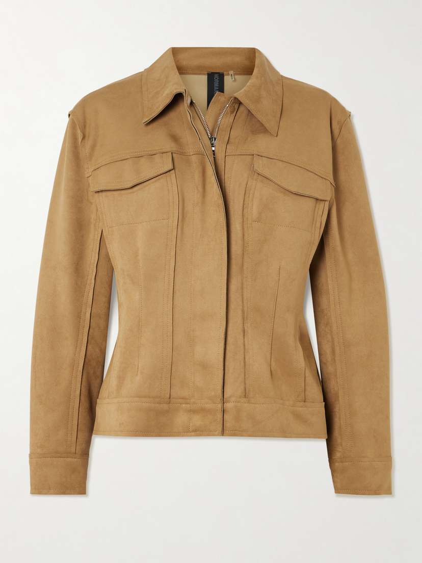 Norma Kamali Paneled Brushed Jacket