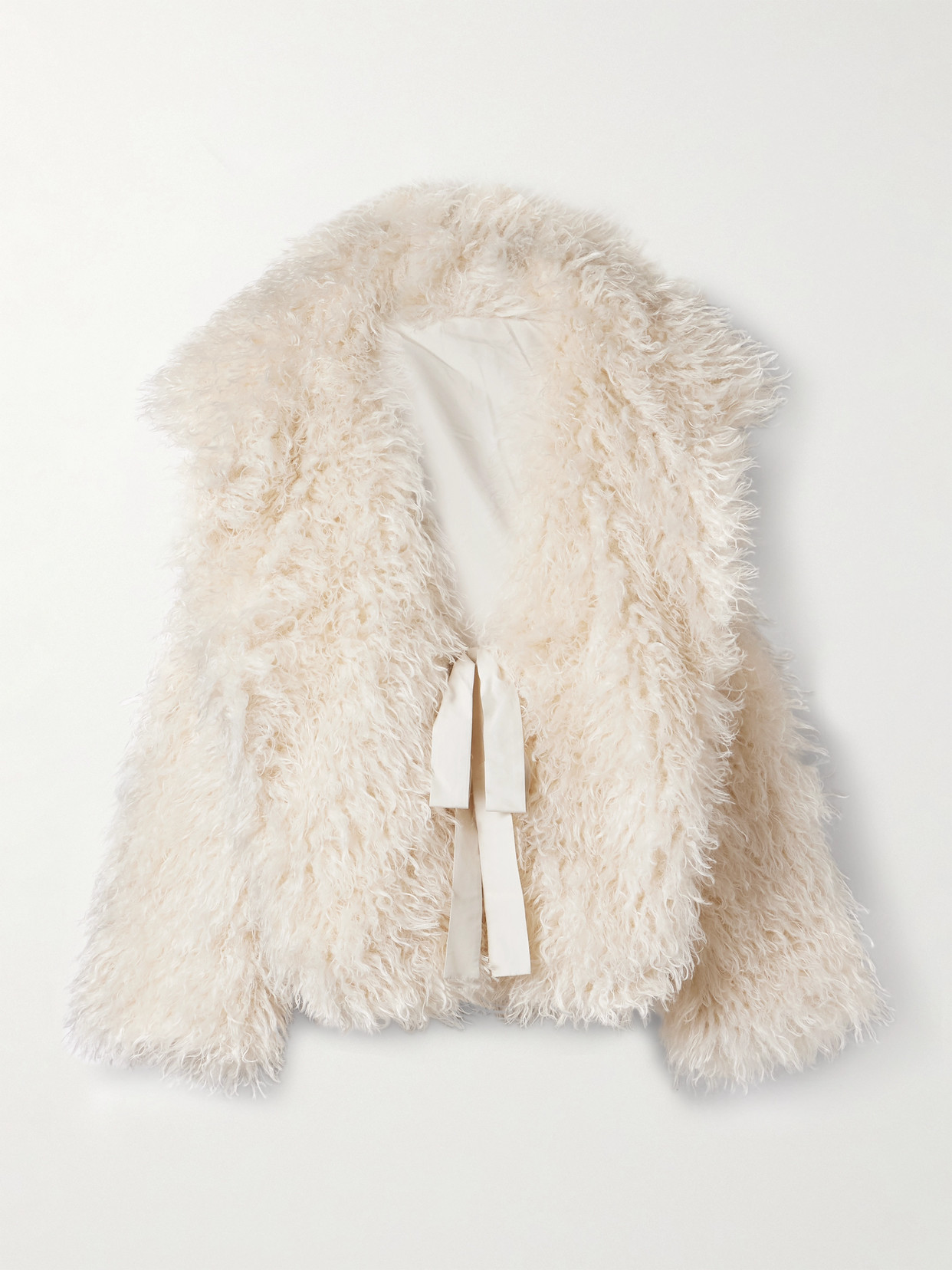 Norma Kamali Sleeping Bag Fleece Coat In Multi