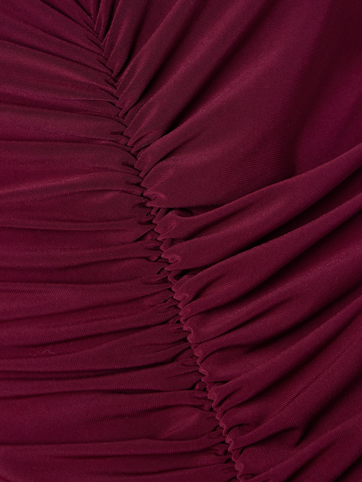 Norma Kamali Ruched Stretch-jersey Gown In Red