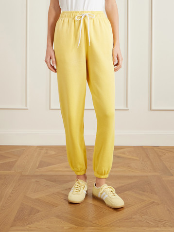 Polo Ralph Lauren Embroidered cotton-blend fleece tapered sweatpants
