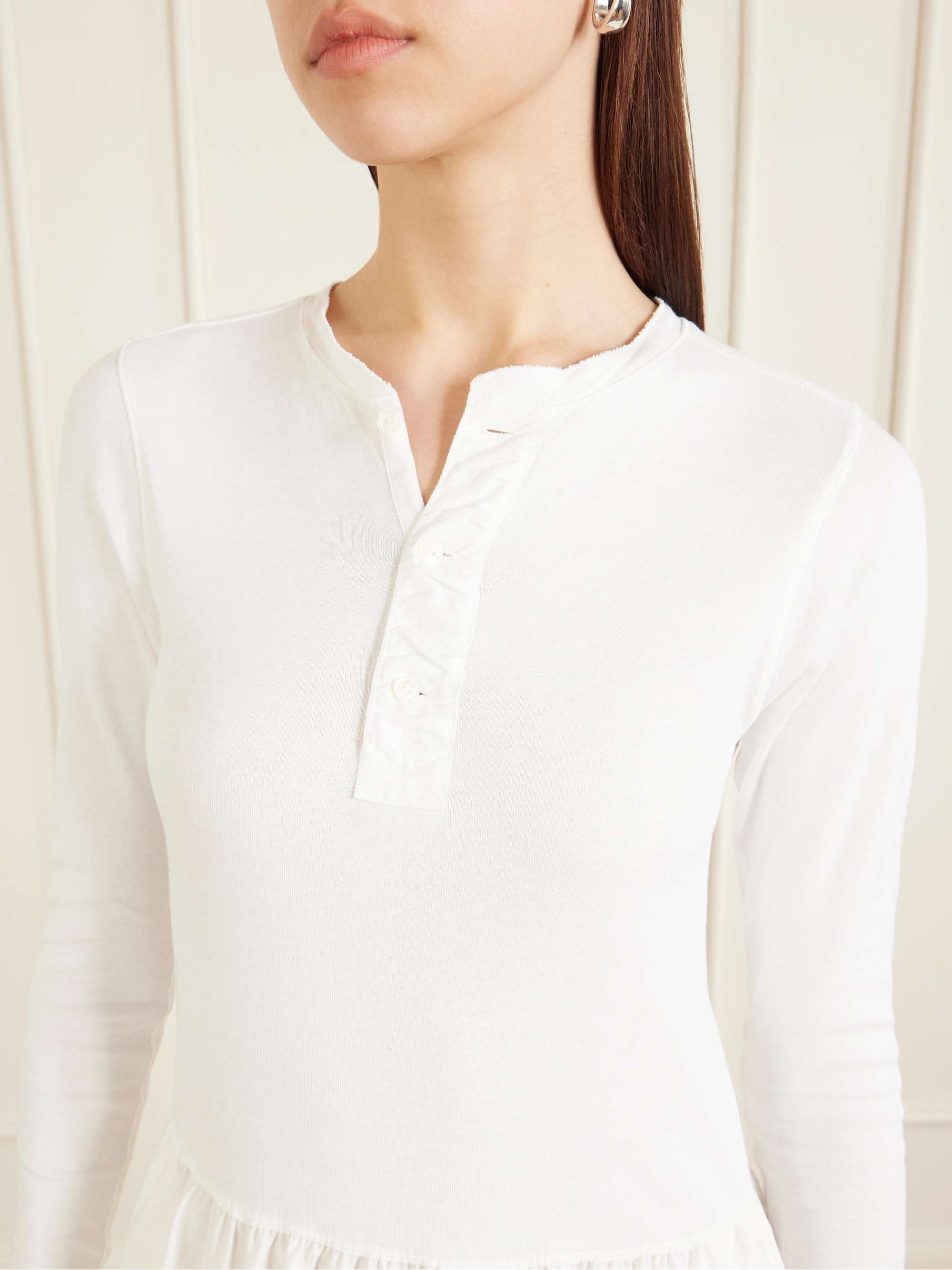 ralph lauren cotton henley dress Belted Waffle-Knit Cotton Henley Dress