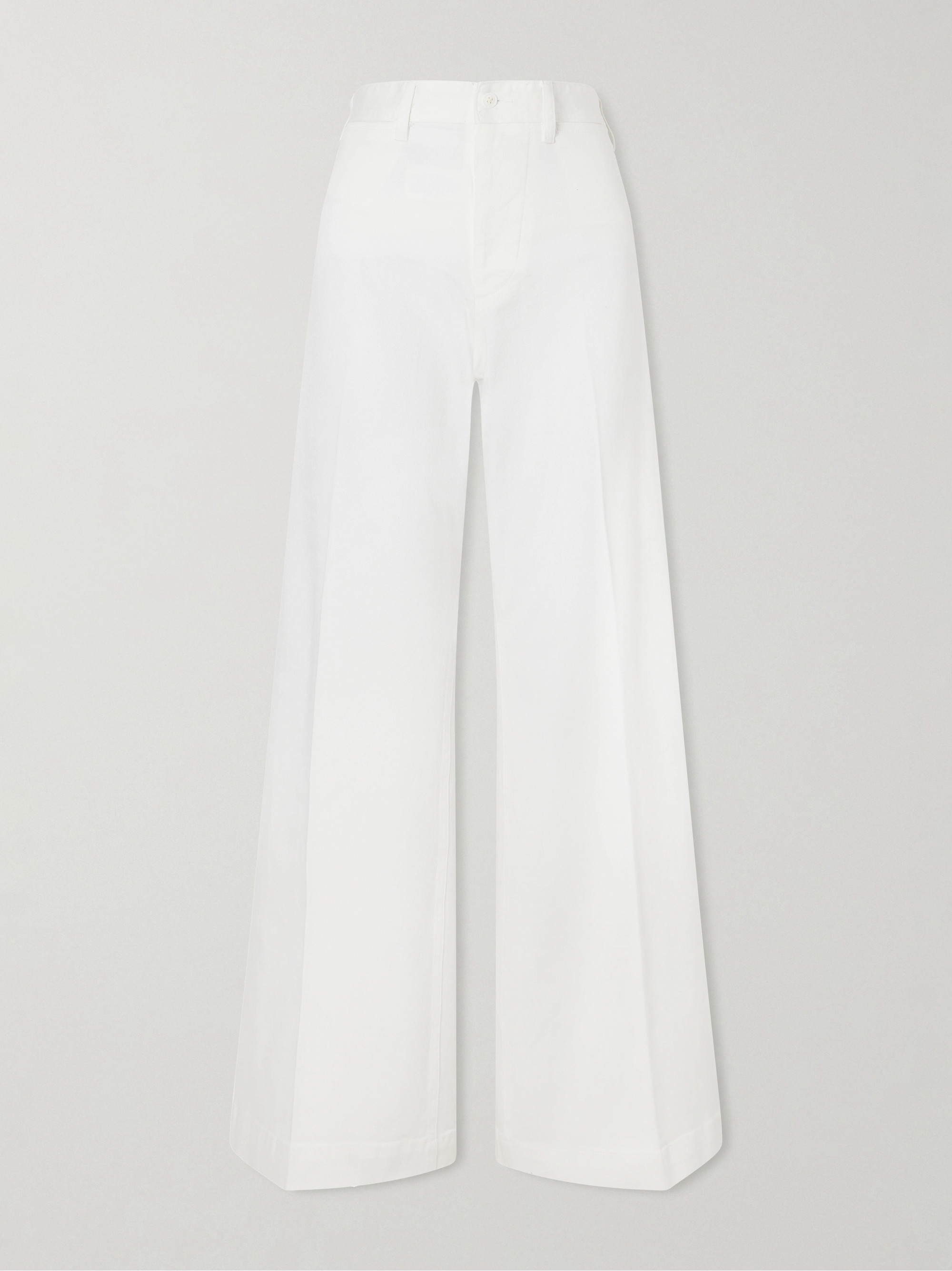 Polo Ralph Lauren Stretch-cotton twill wide-leg pants