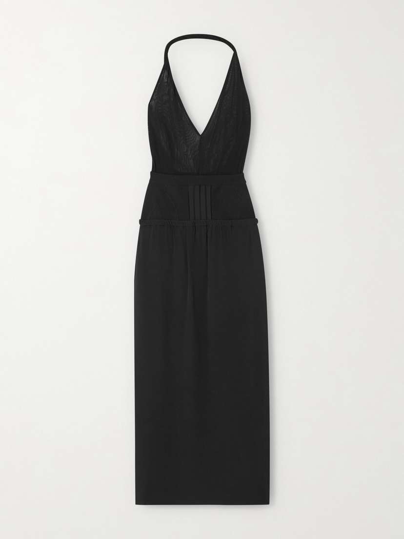 The Attico Jersey Halterneck Midi Dress