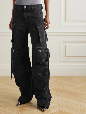 THE ATTICO Low-rise cargo jeans