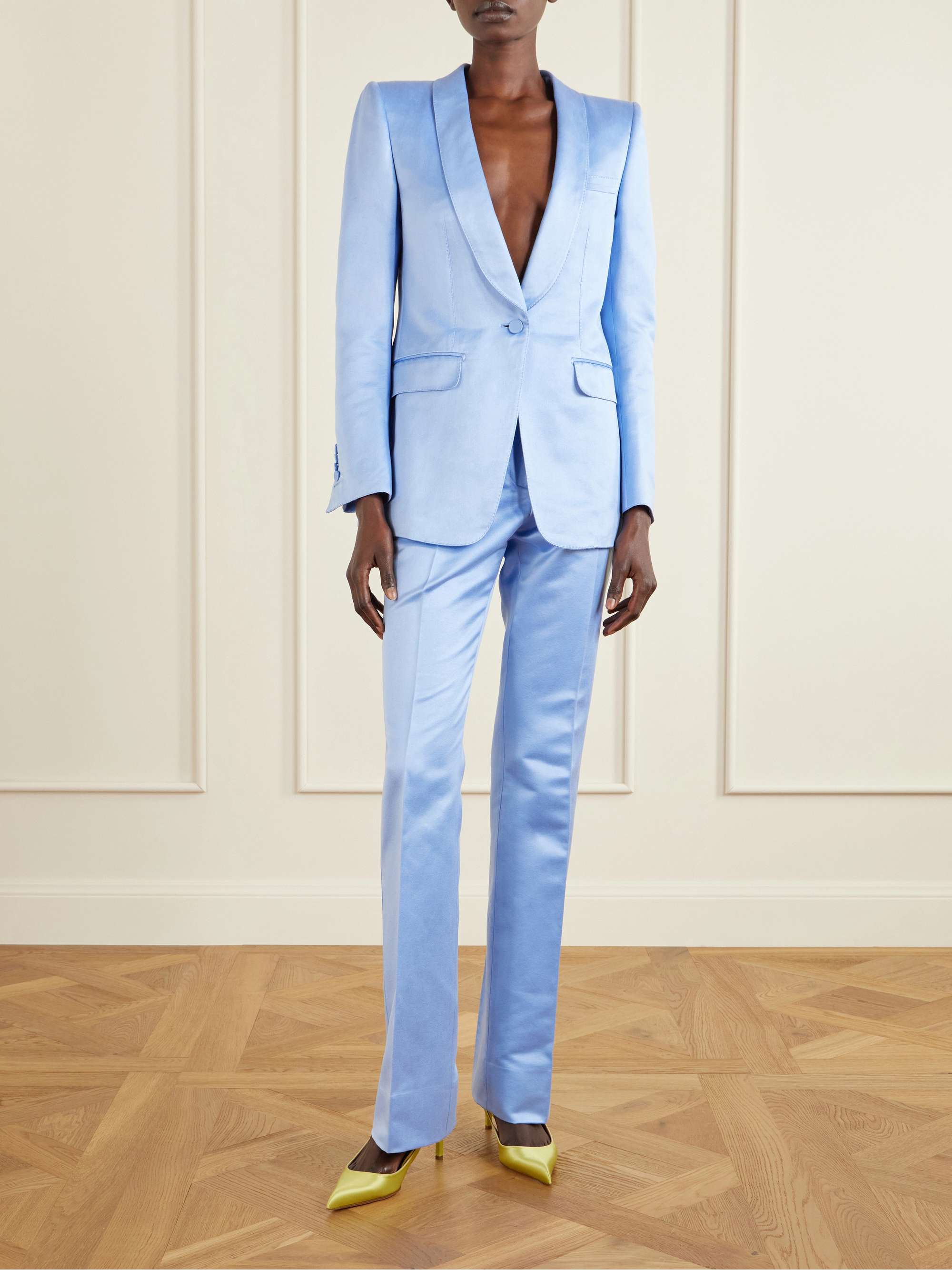 TOM FORD Satin slingback pumps | NET-A-PORTER