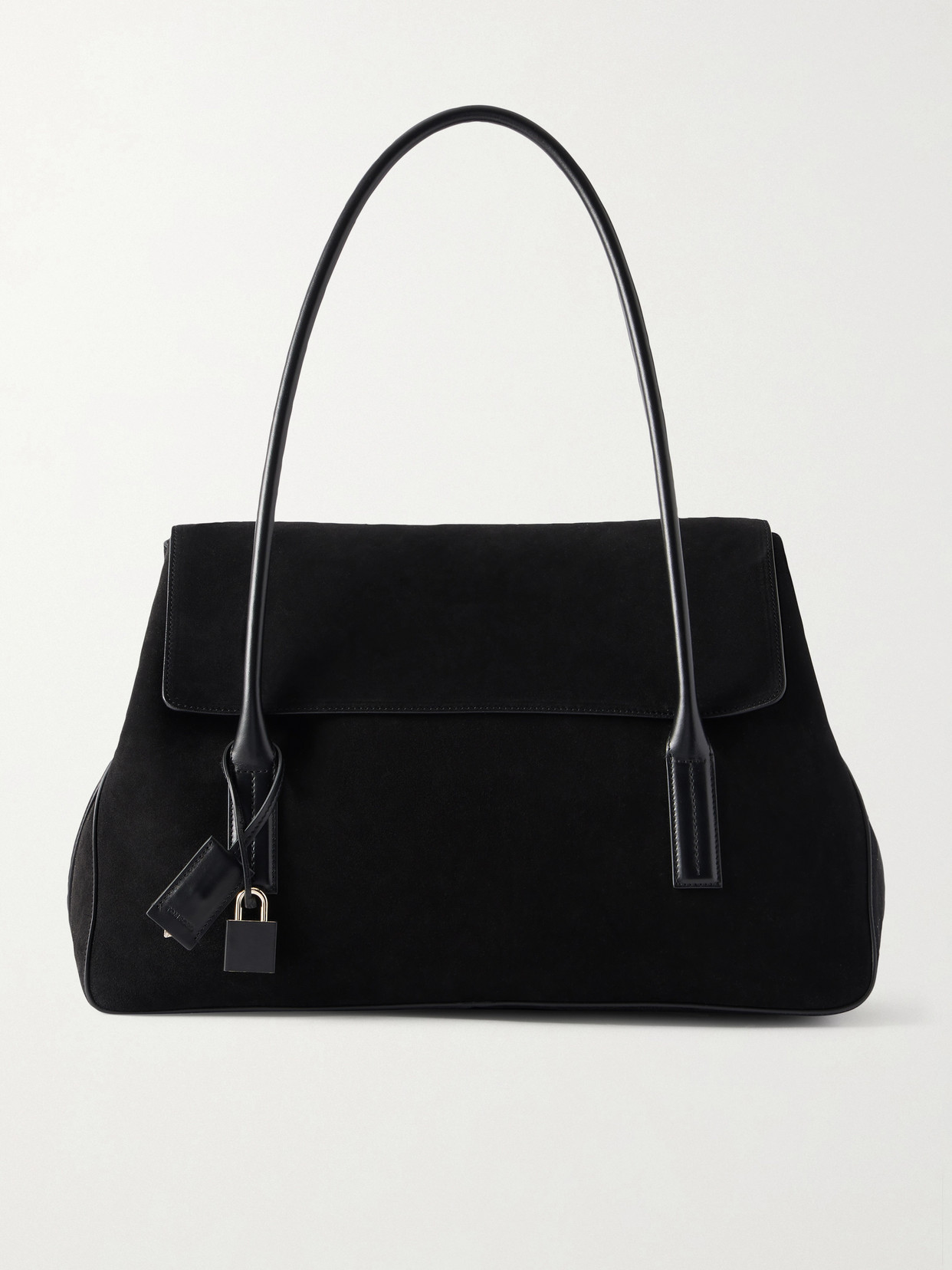 Tom Ford Suede Shoulder Bag In Black