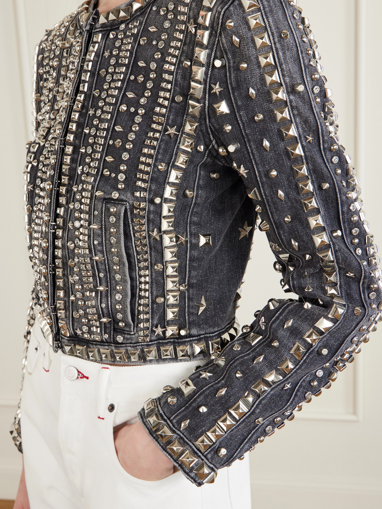 Embellished Cotton-Blend Jacket