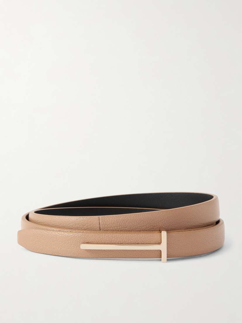 Tom Ford Textured-leather Belt