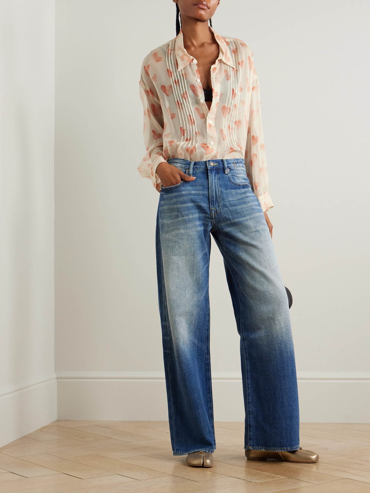 Pintucked Shirt