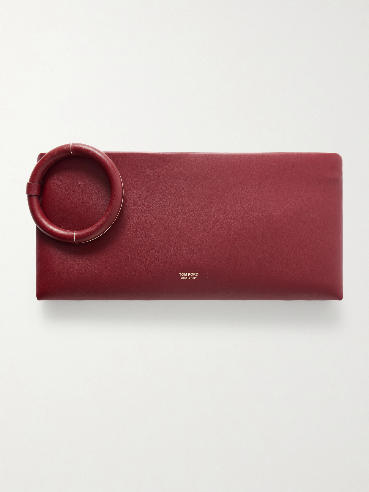Tom Ford Leather Clutch In Red
