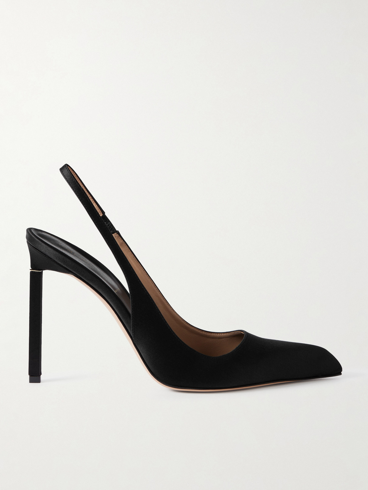 Tom Ford Satin Slingback Pumps In Black