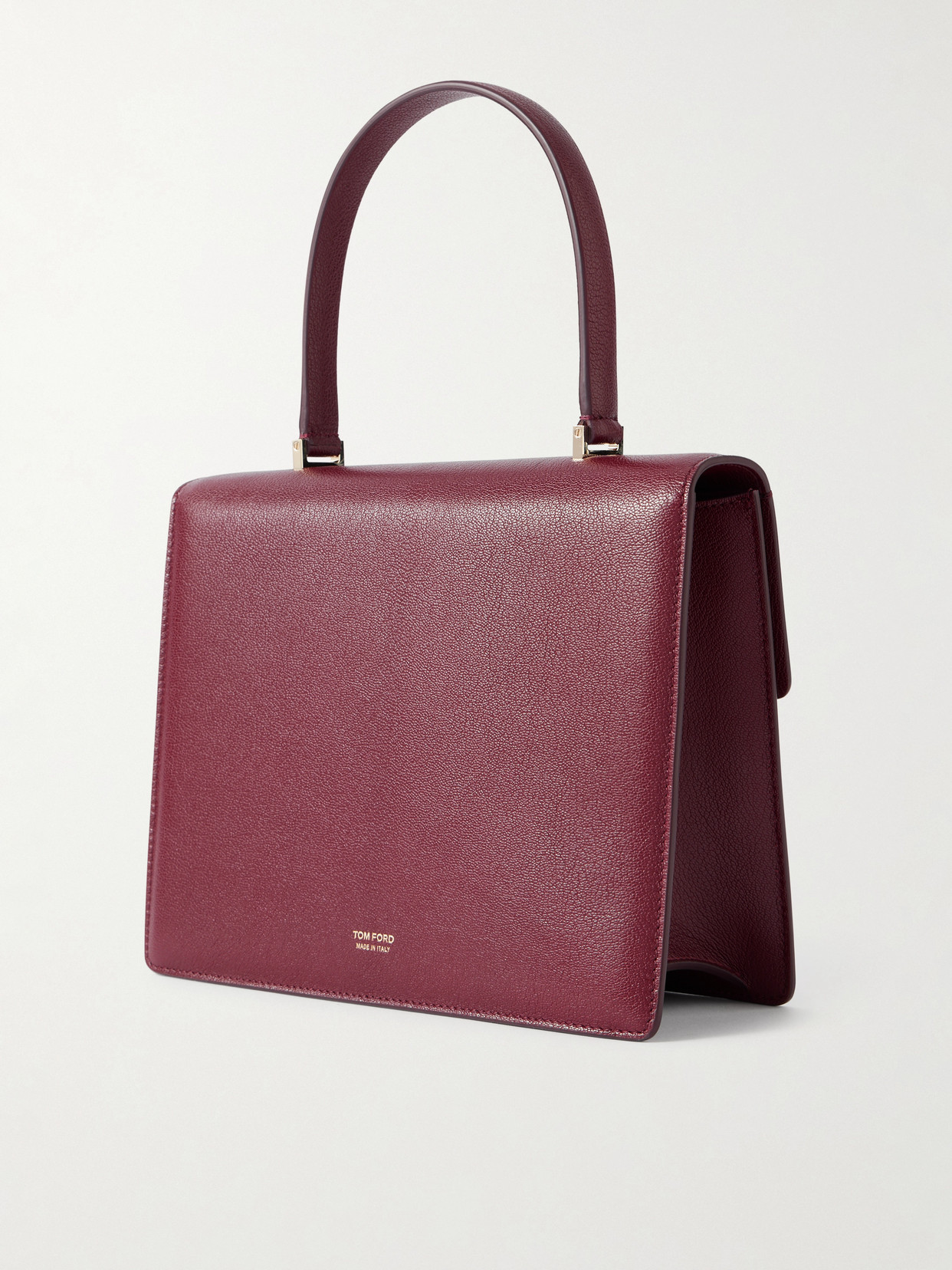 Textured-Leather Shoulder Bag