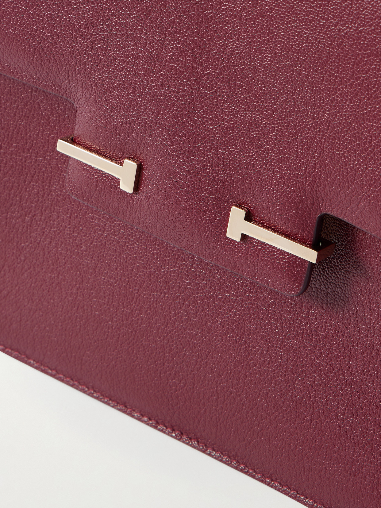 Textured-Leather Shoulder Bag
