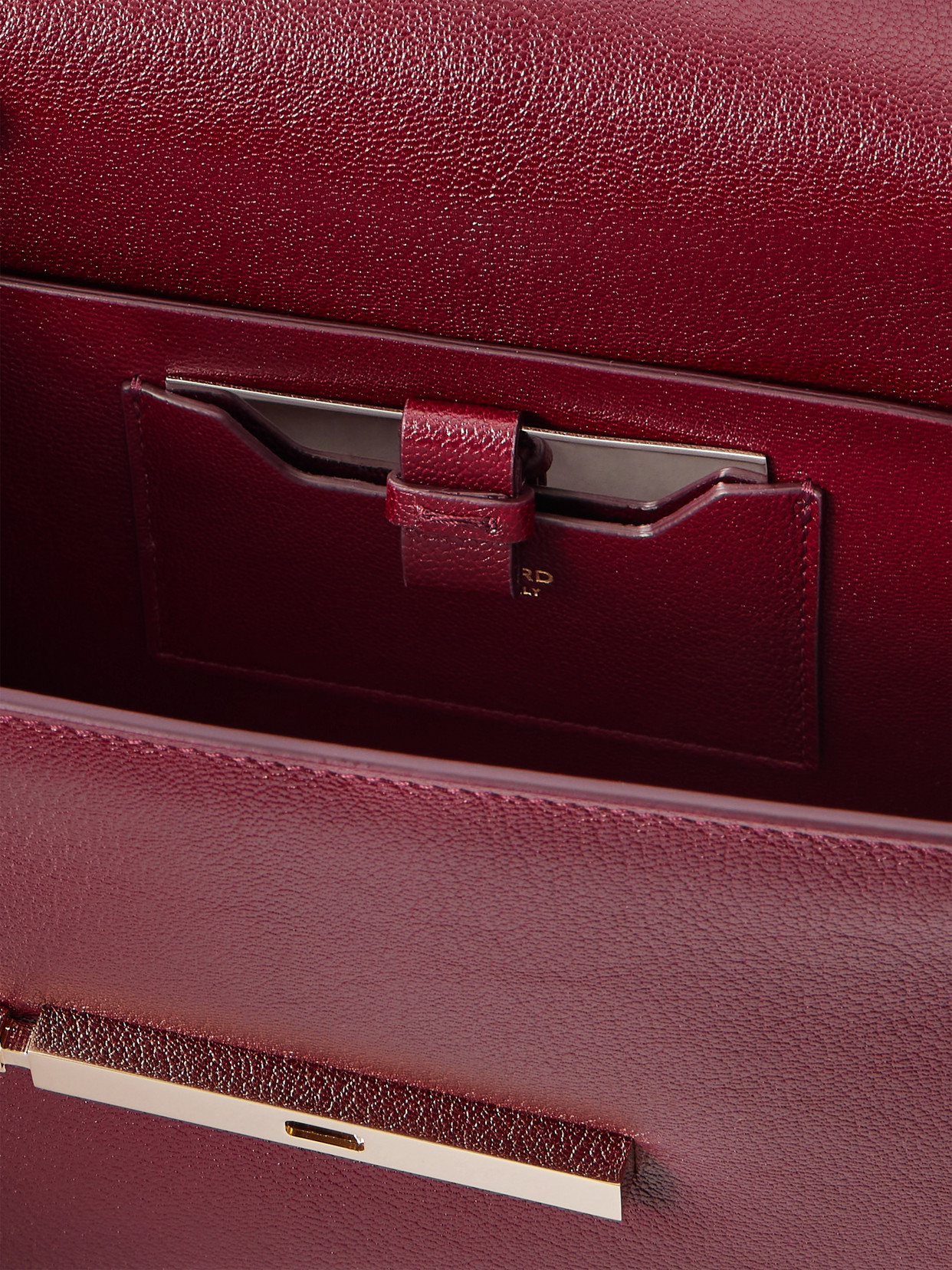 Textured-Leather Shoulder Bag