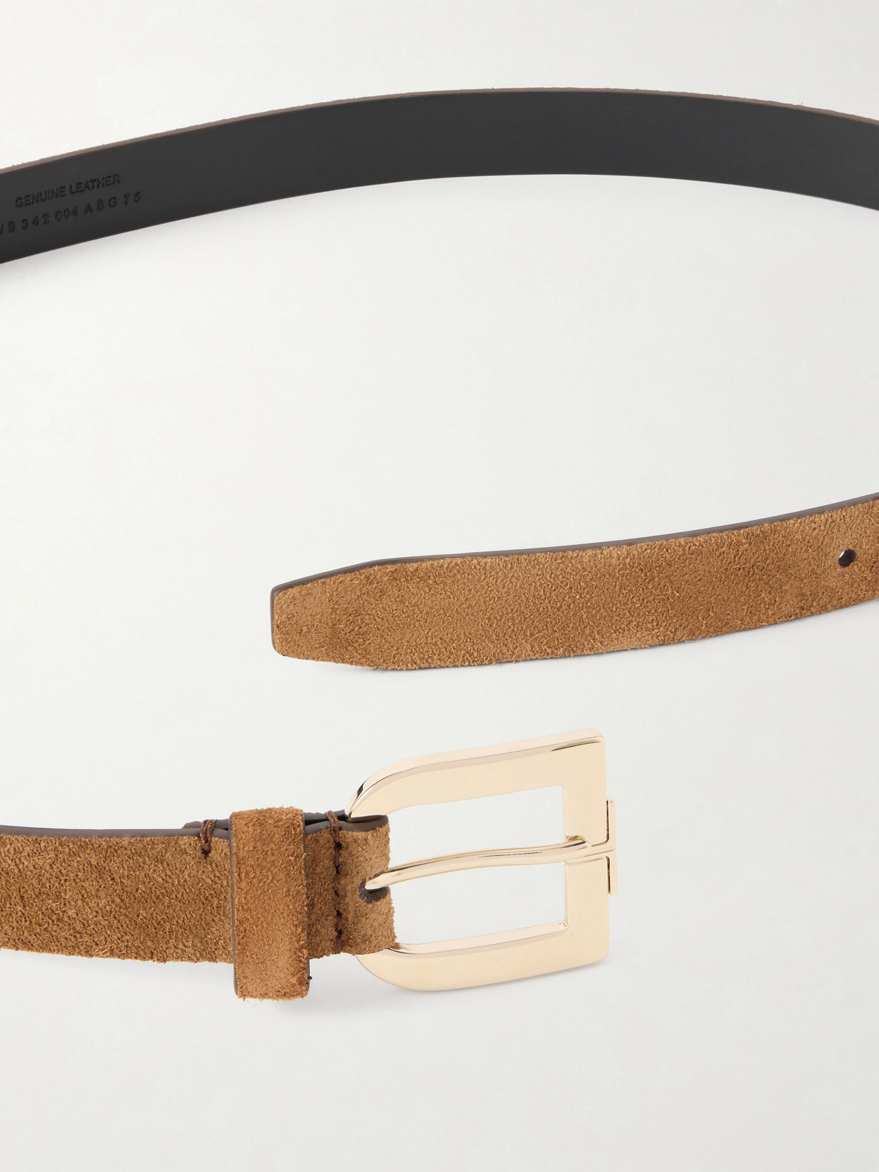 Tom Ford Suede Belt In Brown