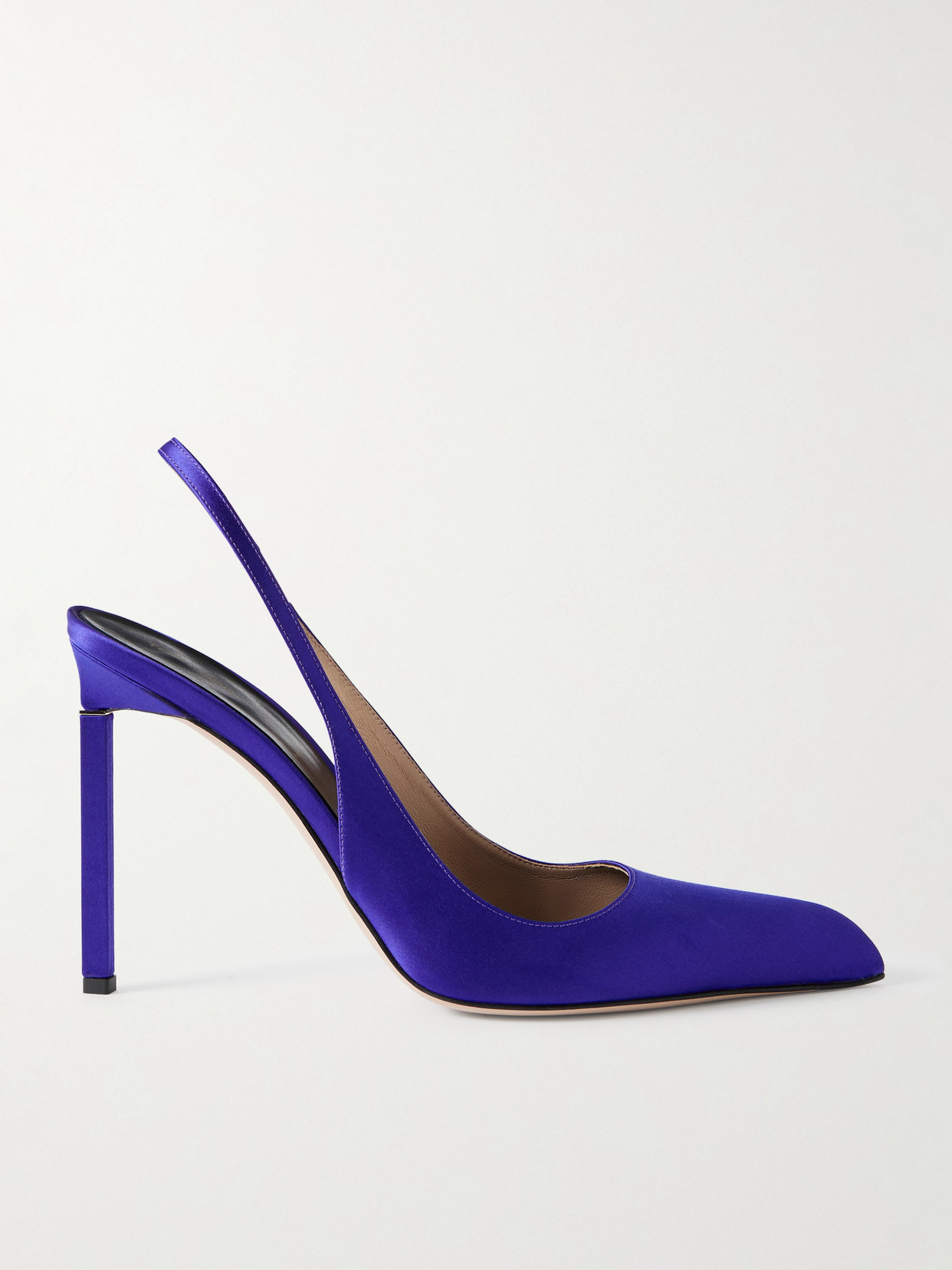 Tom Ford Satin Slingback Pumps In Purple
