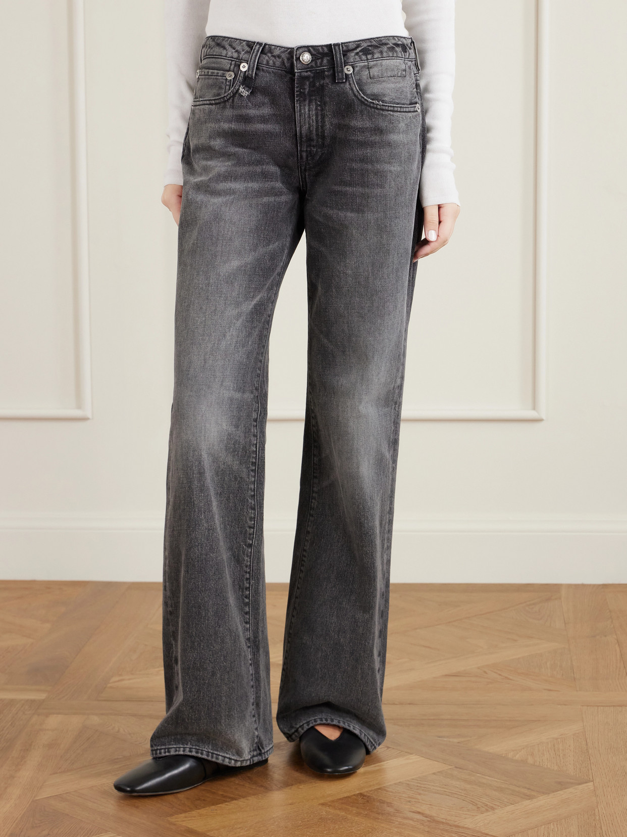 Effie Mid-Rise Straight-Leg Jeans