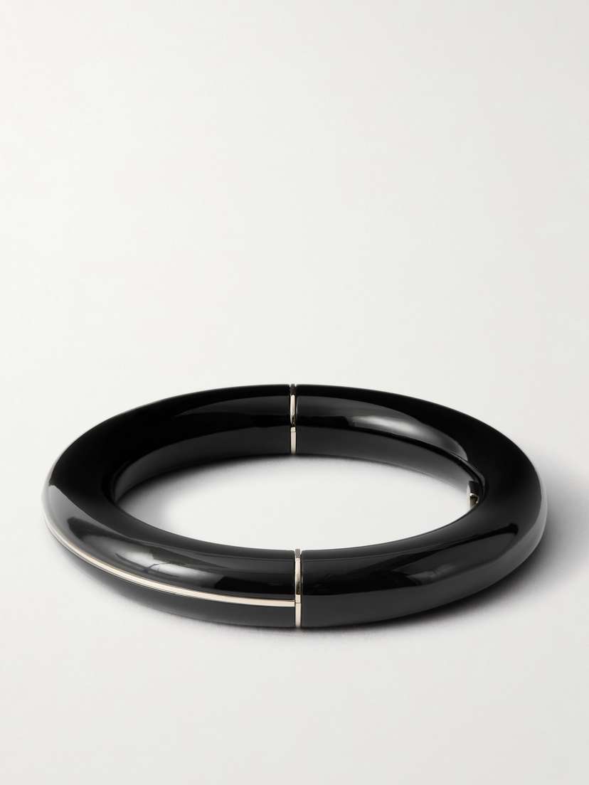 Tom Ford Silver-tone And Plexiglas® Bangle