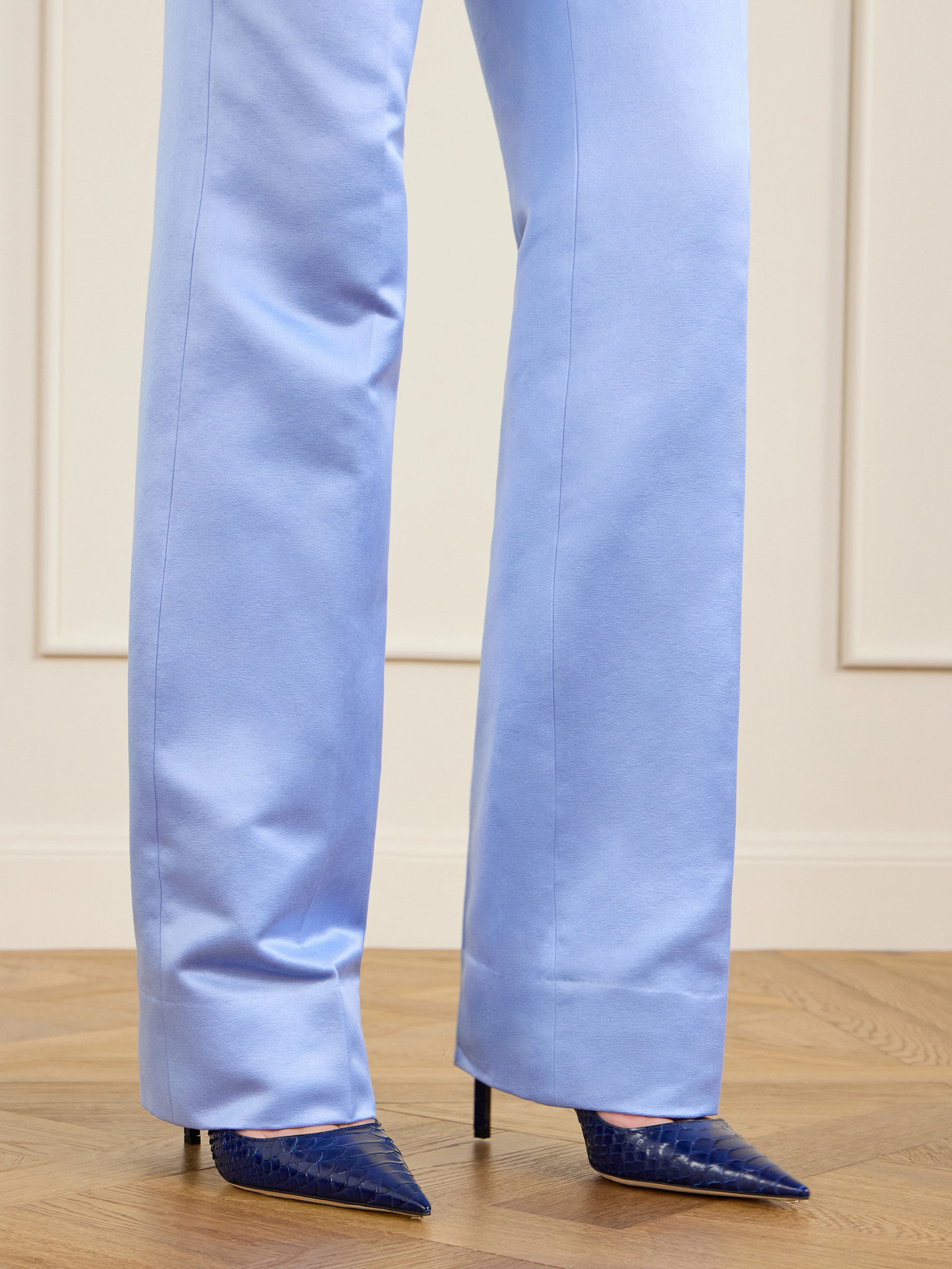 Tom Ford Snake-effect Leather Pumps In Blue