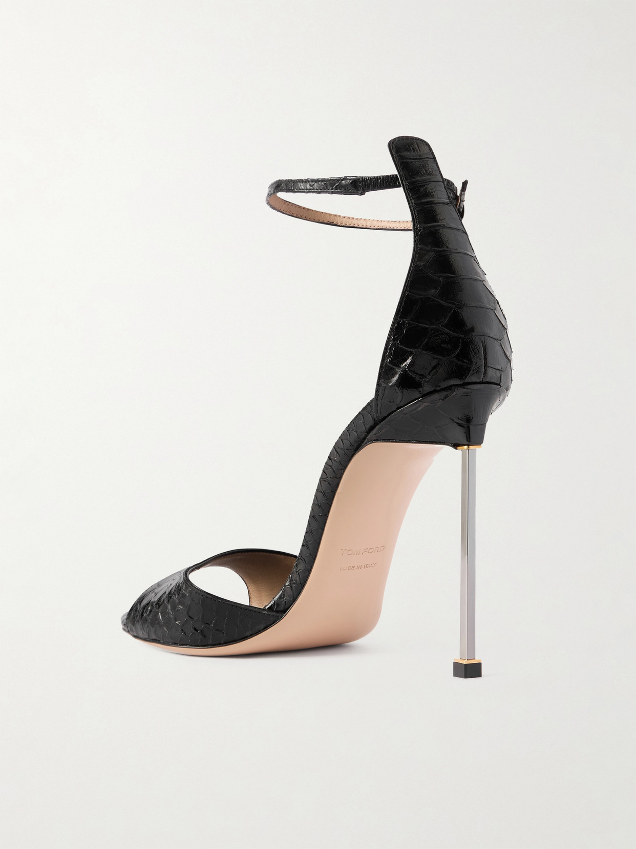 Snake-Effect Sandals