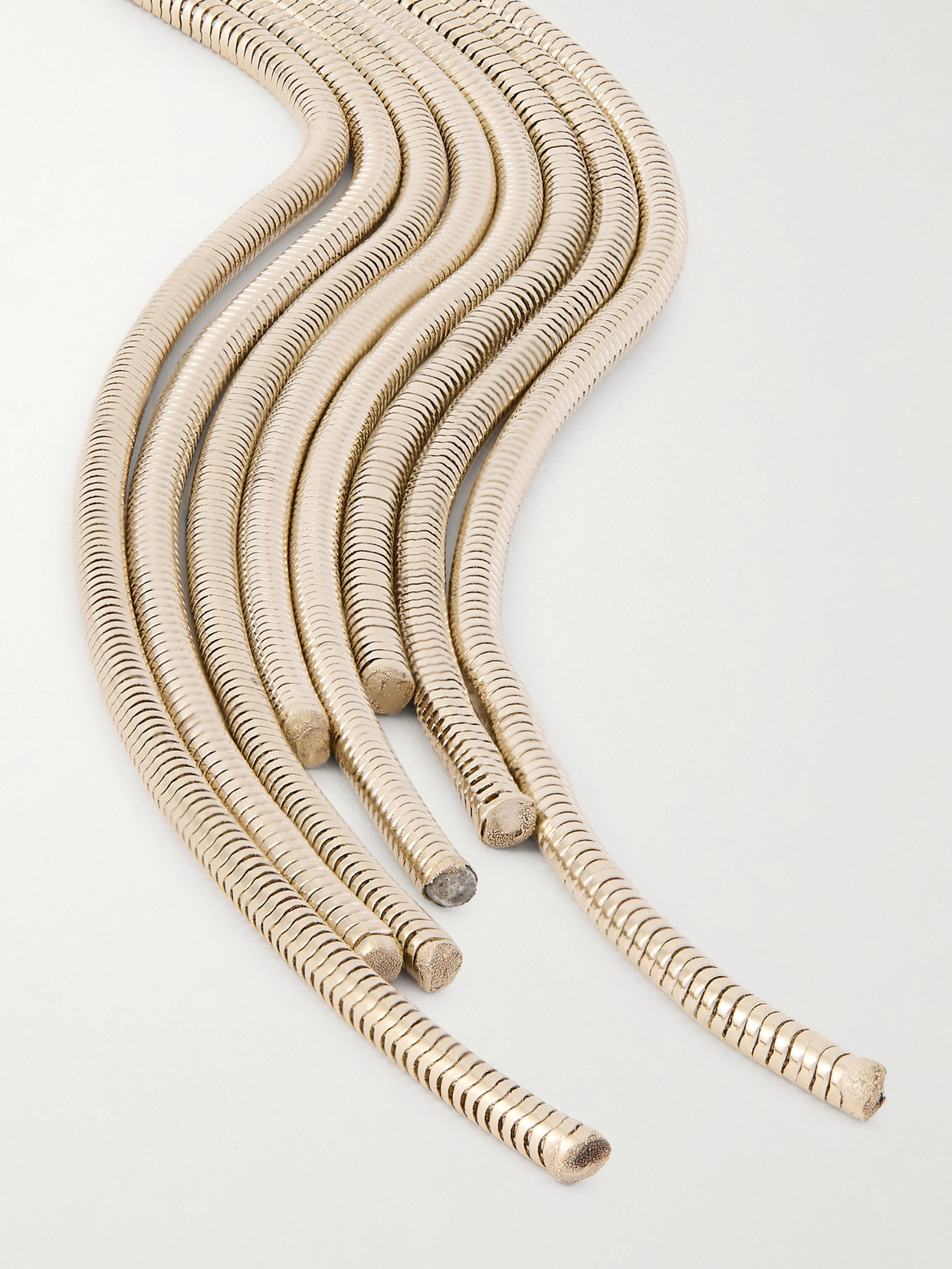 Tom Ford Gold-tone Necklace In Brown