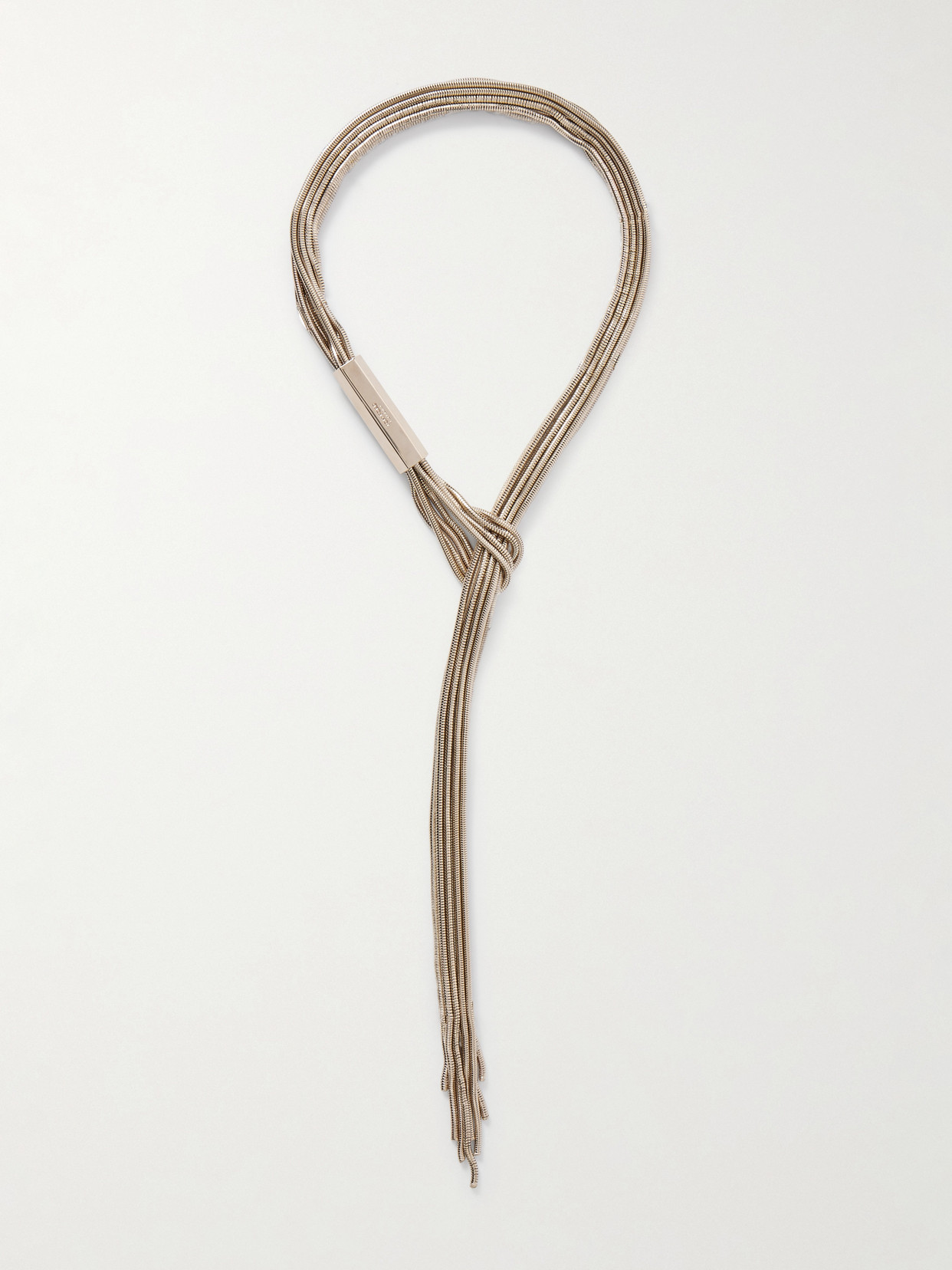 Tom Ford Gold-tone Necklace In Brown