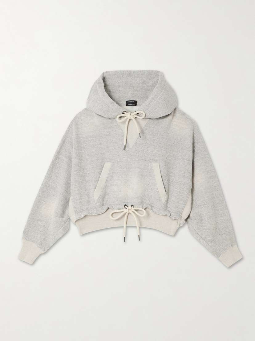 R13 Tie-detailed Cotton-jersey Hoodie